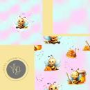 Digitales Stoffdesign - Cute Bee  Exklusiv - Paket 4